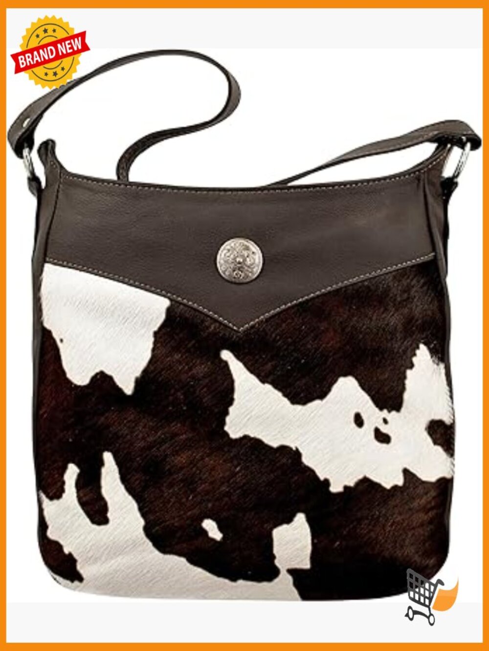 Western Hobo Bag with Conceal Carry Pocket - Leather Shoulder Bag